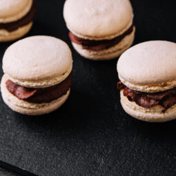 Mini laskonky s jemným čokoládovým krémom