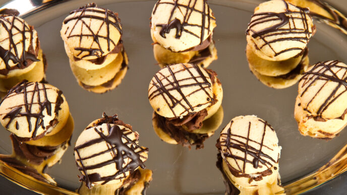 Nepečené krémové mušličky