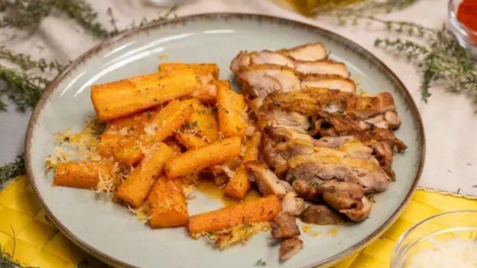 Chrumkave stehna s pecenou mrkovou.jpg