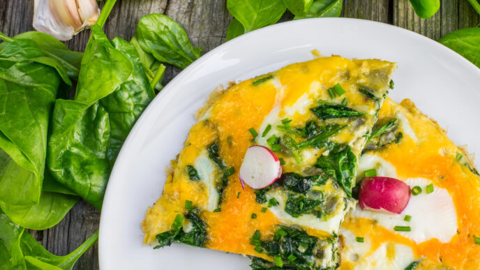 Ako pripraviť špenátovú omeletu, ktorá zasýti a spraví radosť