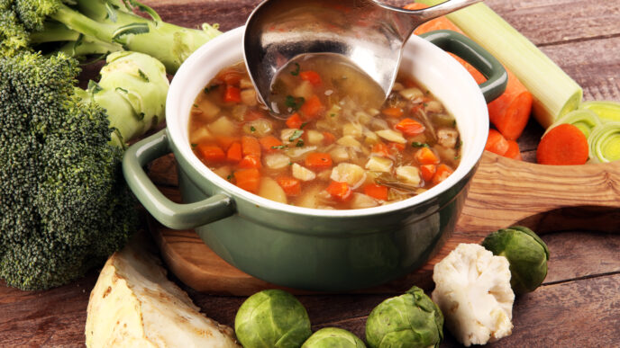 Ľahká zeleninová polievka plná vitamínov a chuti