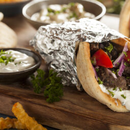 Domáci kebab v pita chlebe