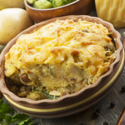 Zapečené zemiaky s ružičkovým kelom