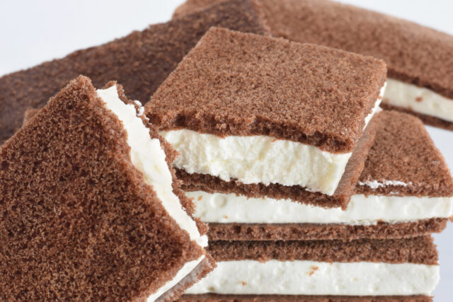 Domáce mliečne rezy s jemným krémom