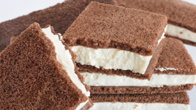 Domáce mliečne rezy s jemným krémom