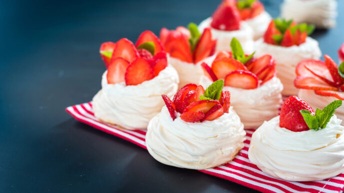 Mini Pavlova s jahodami: elegantný letný dezert, ktorý si zamilujete