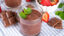 Krémové smoothie s čokoládou a jahodami