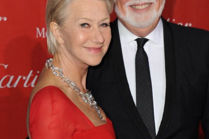 Herečka Helen Mirren s manželom Taylorom Hackfordom