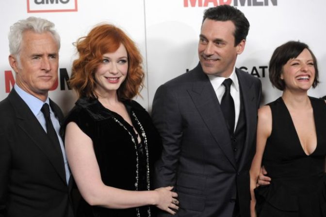 John Slattery, Christina Hendricks, Jon Hamm a Elisabeth Moss