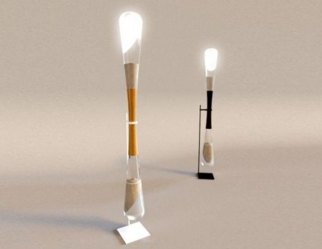 Dizajnér vymyslel lampu, ktorú poháňa presýpanie piesku