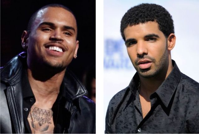 Chris Brown, vľavo a Drake