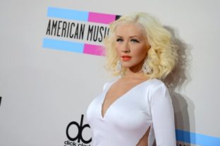Speváčka Christina Aguilera na American Music Awards 2013