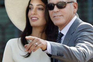 Civilný obrad George Clooneyho a Amal Alamuddin v Benátkach
