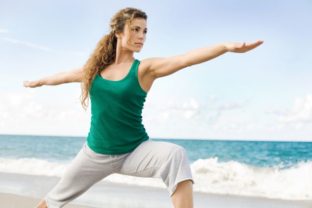 Jóga, cvičiť, more, zdravie, štíhla línia, cvičenie, yoga