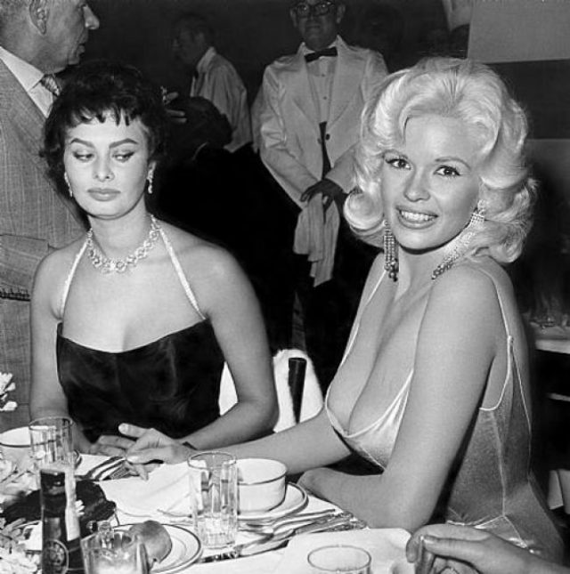 Sophia Loren a Jayne Mansfield