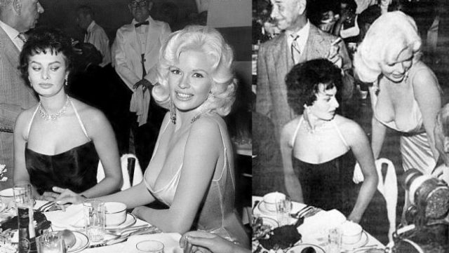 Sophia Loren a Jayne Mansfield