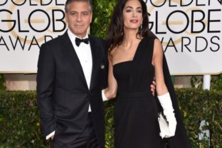 George a Amal Clooney prichádzajú na ceny Zlatých globúsov