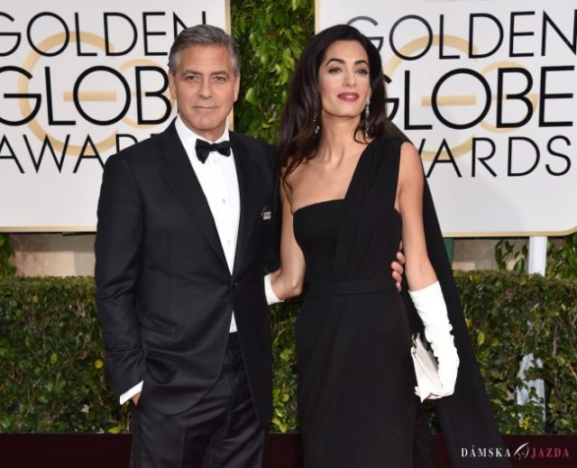George a Amal Clooney prichádzajú na ceny Zlatých globúsov