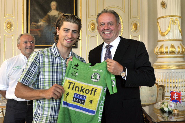 Sagan, cyklistika, stretnutie s prezidentom