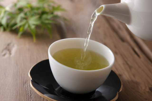 zelený čaj, nápoj, teplý nápoj, piť, šálka čaju