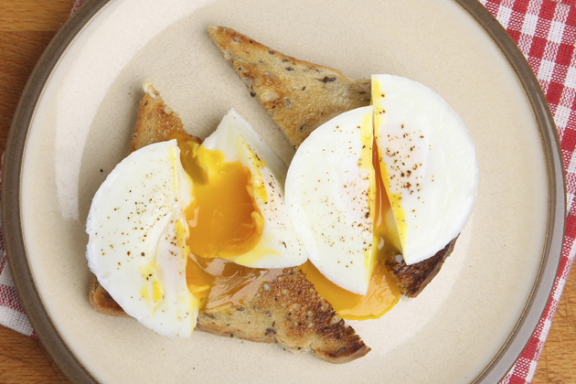 Toast s volským okom, raňajky, jedlo, vajce