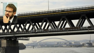 ILUSTRAČNÉ: Bratislava na Dunaji, Prístavný most, Martin Filko