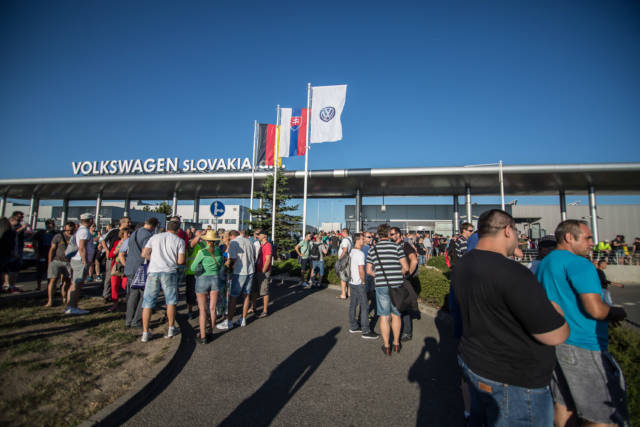 Štrajk odborárov, Volkswagen Slovakia
