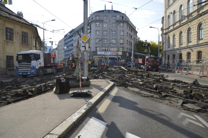 Rekonštrukcia trate na Špitálskej ulici