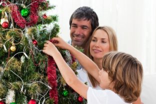 Vianoce, vianočný stromček, rodina, deti