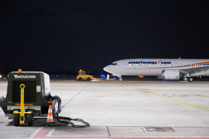 Prílet Boeingu 737 MAX 8 do Bratislavy