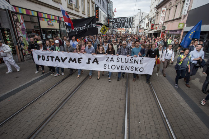Za slušné Slovensko v Bratislave