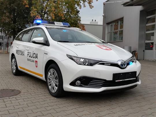 Auto bratislavskej mestskej polície