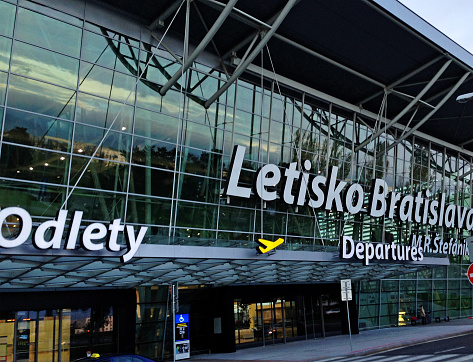 Departures at Airport in Bratislava