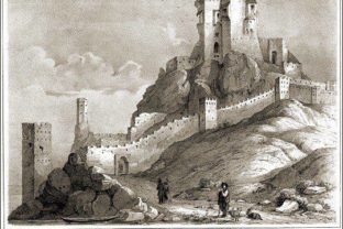 Historická podoba hradu Devín.