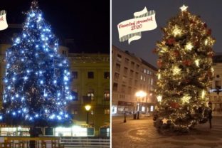 Vianočný stromček na Hviezdoslavovom námestí