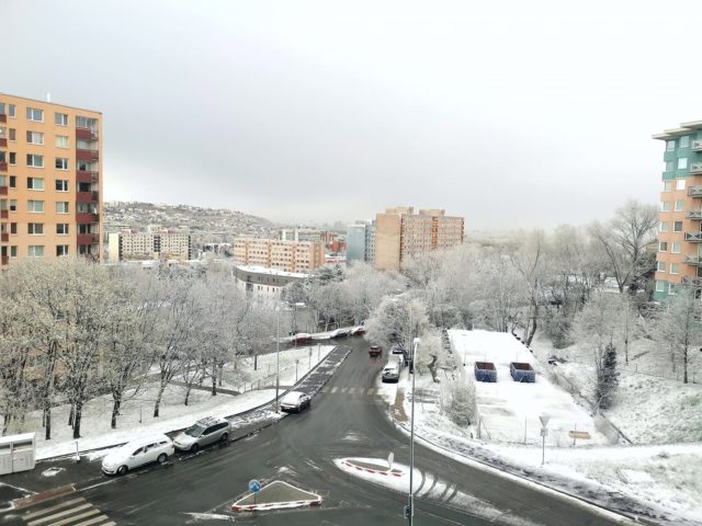 Sneh v Bratislave v apríli