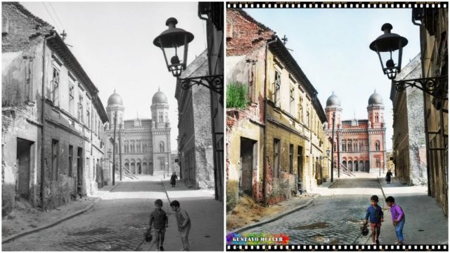 Farebná fotografia starej Bratislavy