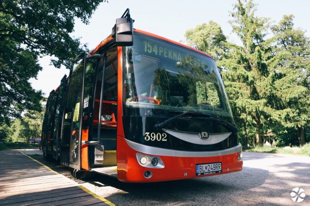 Dopravný podnik Bratislava autobus sezonna linka preprava autobus