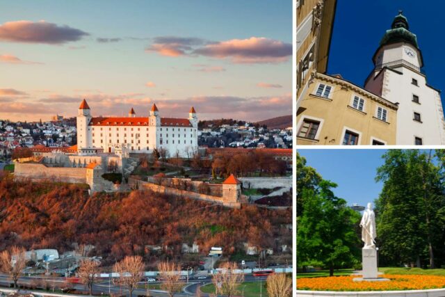 Kolaz zaujimavost hrad sad janka krala michalska veža