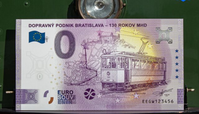 Eurobankovka zberateľská dopravný podnik bratisalva