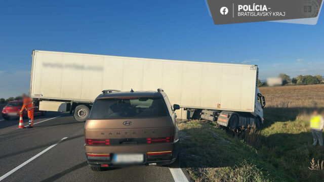 Kamion nehoda polícia
