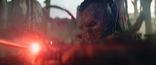 Dek (Dimitrius Schuster-Koloamatangi) in 20th Century Studios' PREDATOR: BADLANDS film. Photo courtesy of 20th Century Studios. © 2025 20th Century Studios. All Rights Reserved.