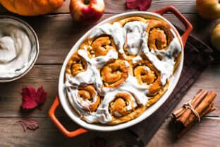 Tekvicovo-jablkové rolky