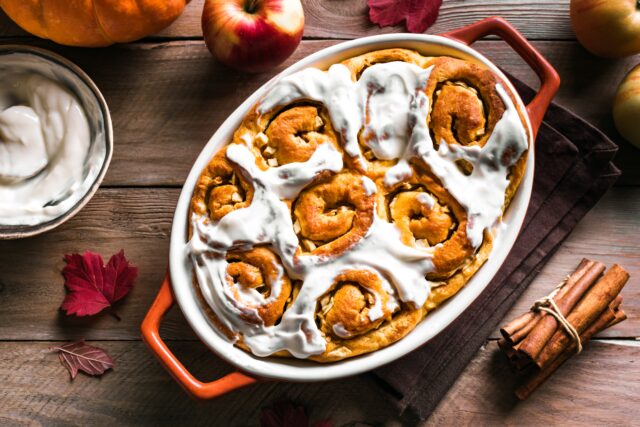 Tekvicovo-jablkové rolky