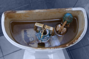 Pleseň v nádržke WC