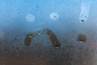 zahmlené čelné sklo