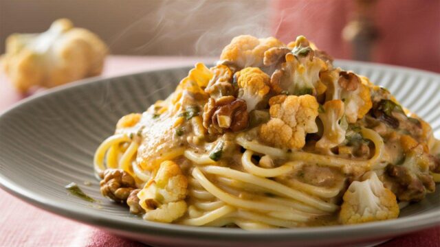 cestoviny s karfiolom