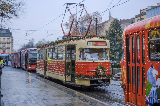 Vianočná električka 2025