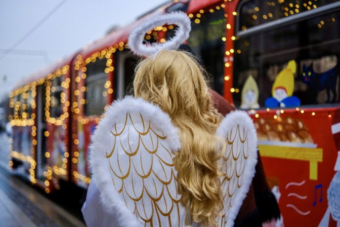 Vianočná električka 2025