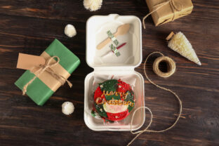 vianočný plastový darček